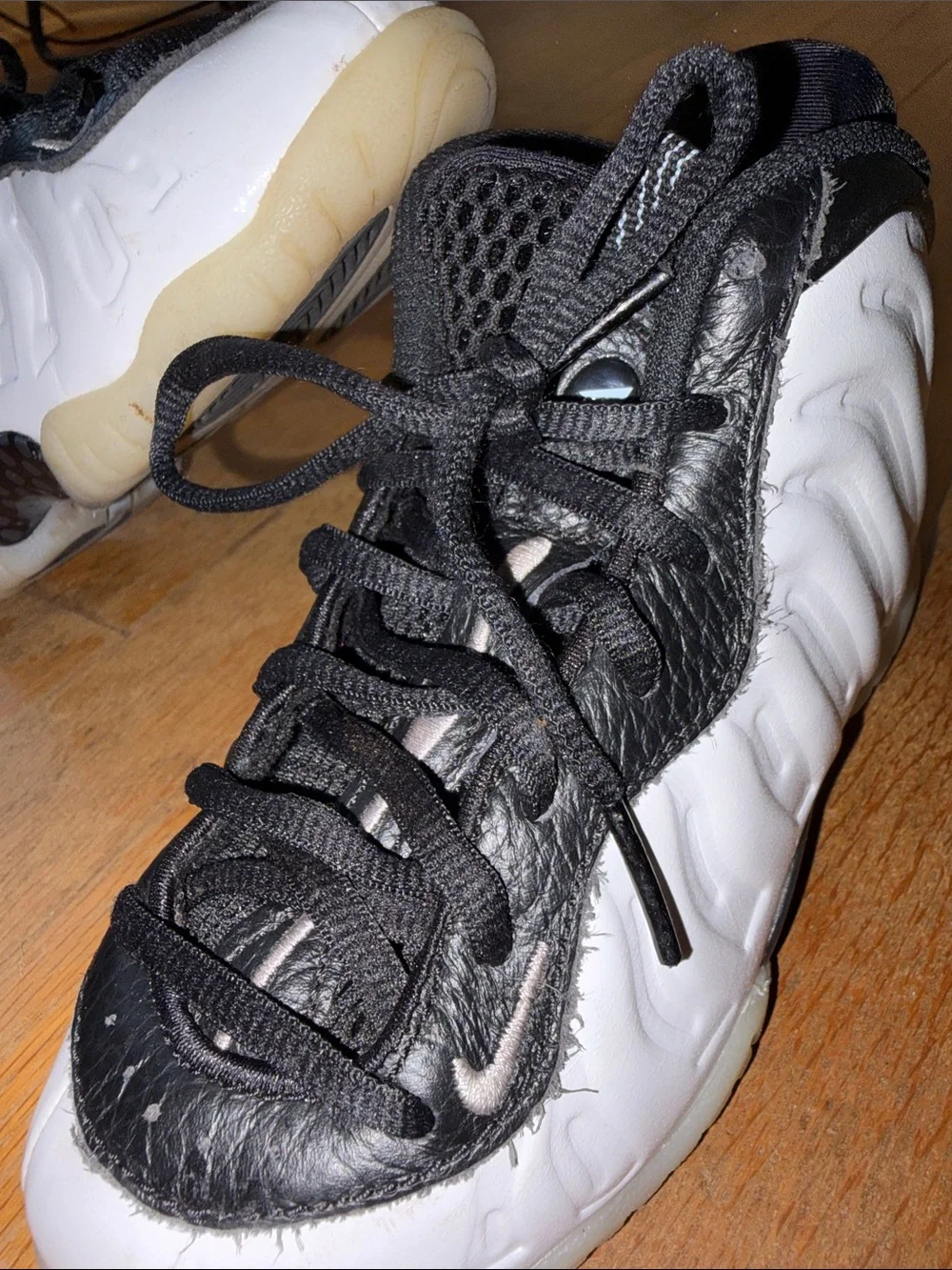 Nike Kids FOAMPOSITE White Foams Sneakers